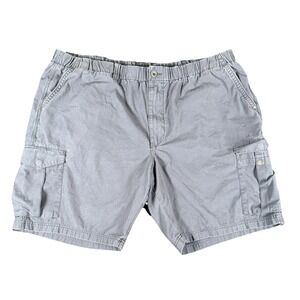 Tommy Bahama Shorts Mens 42 Gray Cargo Elastic Waist 11 Inseam Casual Summer